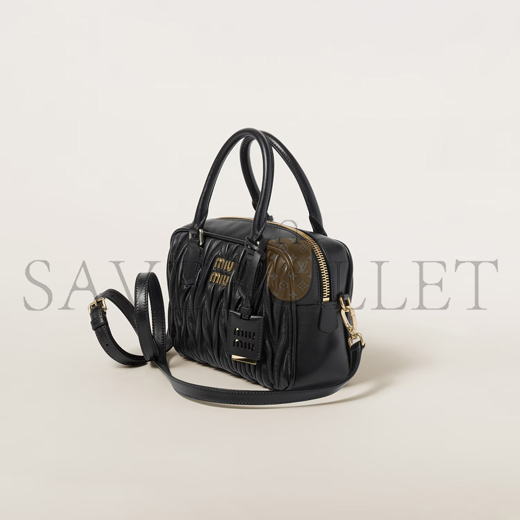M1v M1v arcadie matelassÉ nappa leather handbag 5bb124 (24*17*7.5cm)